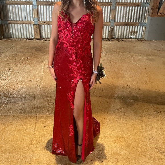 Dresses & Skirts - Red Sparkly Formal, Prom, Homecoming Dresss